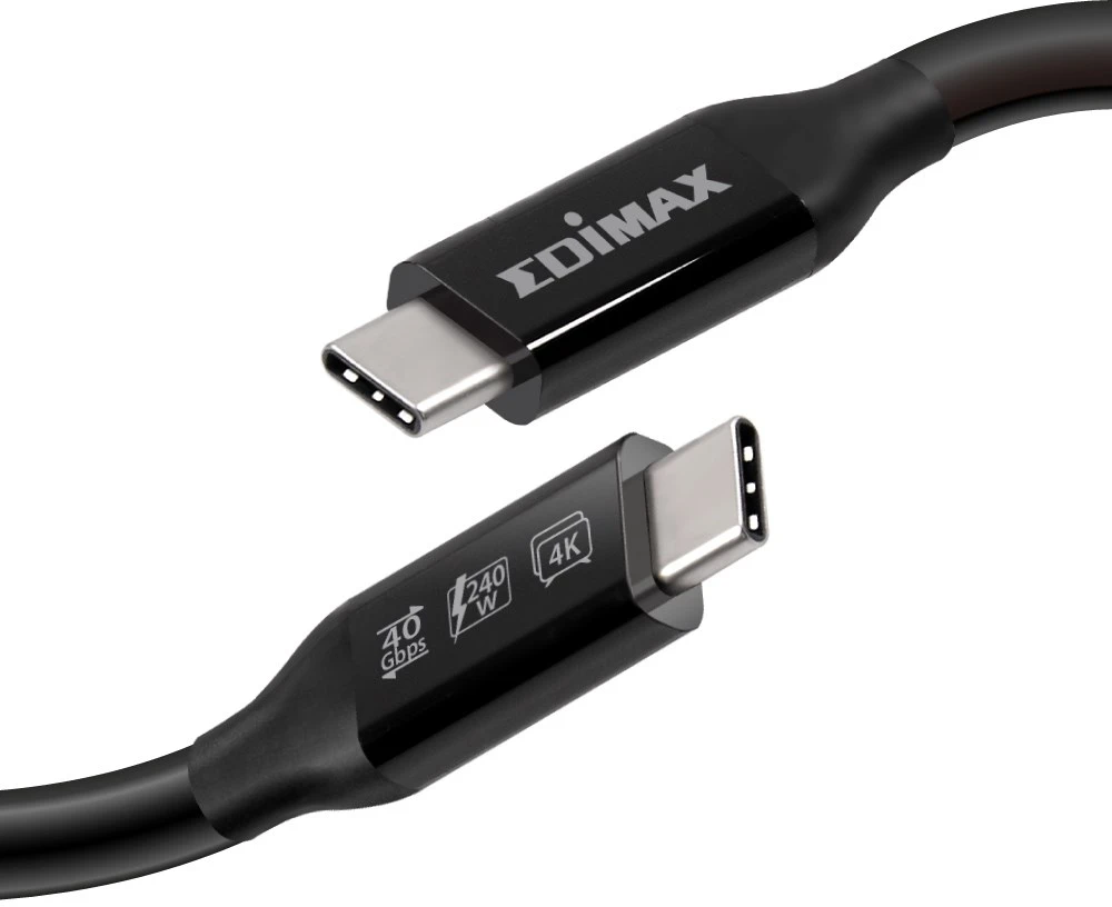 Edimax UC4 1 m 40 Gbit/s Juoda