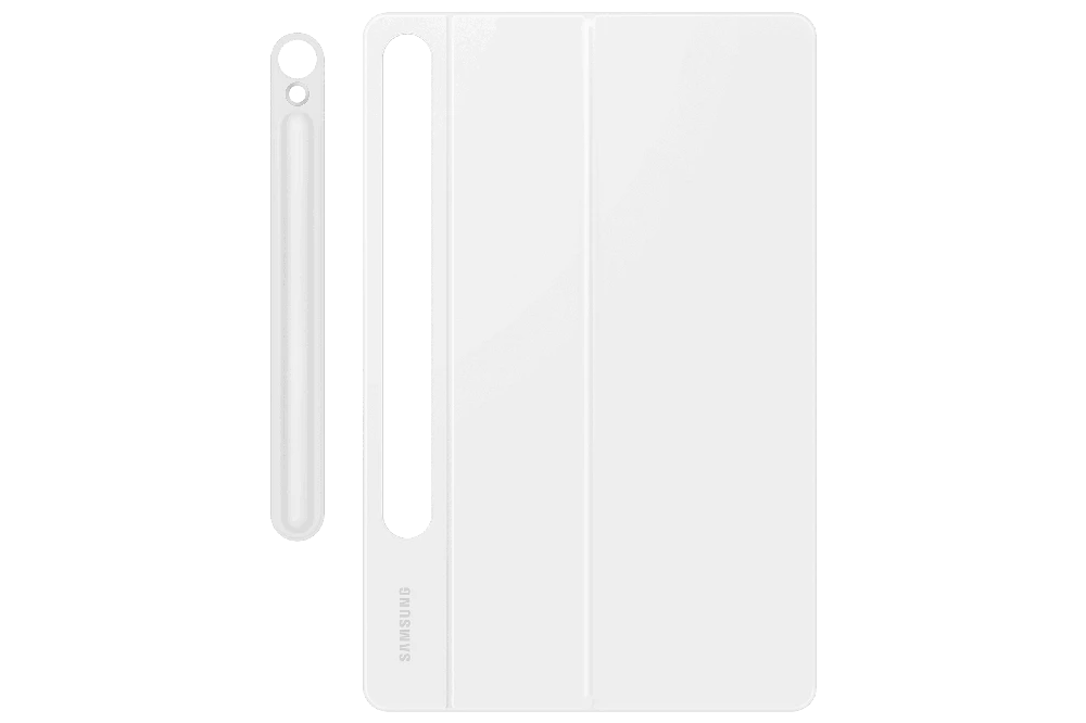 112803 DX725UW knygos tipo dėklas su klaviatūra, skirtas „Samsung Galaxy Tab S9/S9 FE/S10 FE/S10 Lite“, baltas