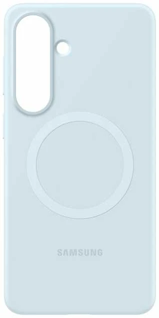 Samsung Galaxy S26+ silikoninis magnetinis dėklas su šviesa Mėlyna