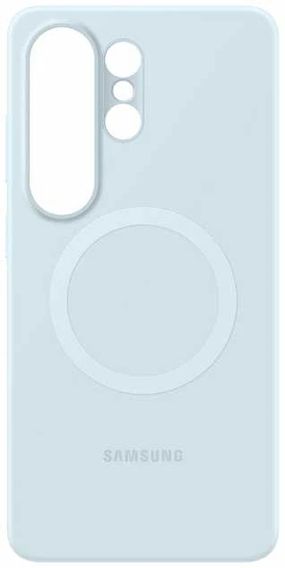 Samsung Galaxy S26 Ultra silikoninis magnetinis dėklas su šviesa Mėlyna