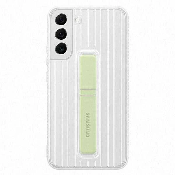 RS906CWE apsauginis stovimas dangtelis, skirtas Samsung Galaxy S22 Plus, Baltas (Baltas)