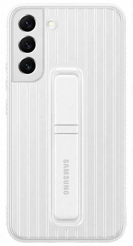 RS906CWE apsauginis stovimas dangtelis, skirtas Samsung Galaxy S22 Plus, Baltas (Baltas)
