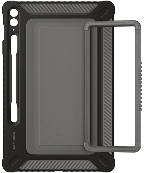 112803 Dėklas Samsung EF-RX610CBEGWW Tab S9 FE+ juodos spalvos Outdoor Cover