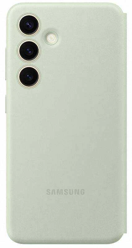 Telefono dėklas Samsung Galaxy S24 Smart View, šviesiai žalias