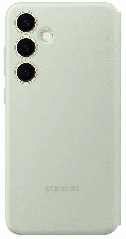 Telefono dėklas Samsung Galaxy S24+ Smart View, šviesiai žalias