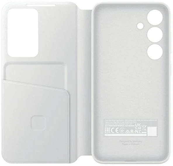 Samsung Galaxy S24+ Smart View piniginės dėklas Baltas