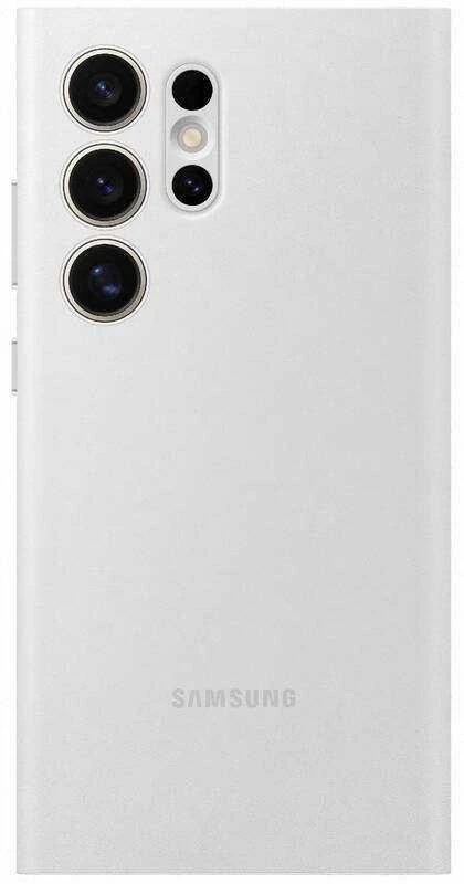 „Samsung Galaxy S24 Ultra Smart View“ piniginės dėklas Baltas