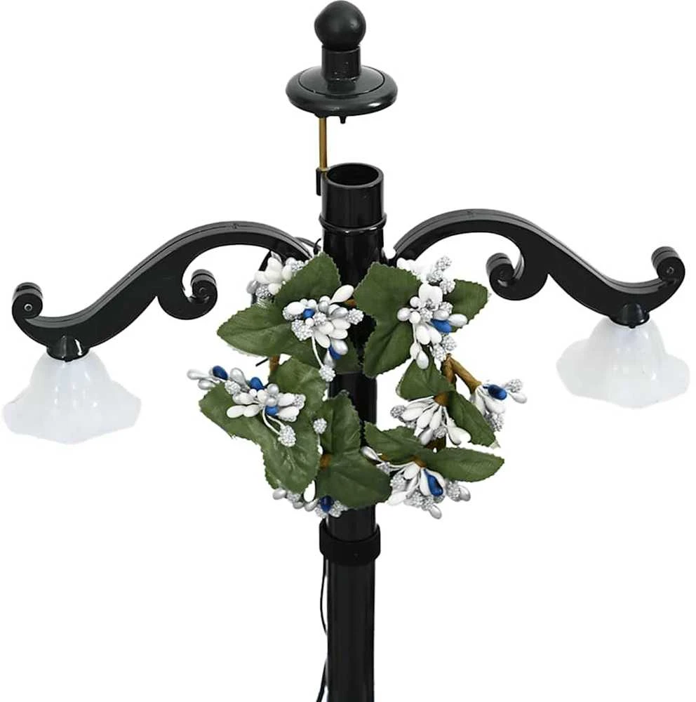 Eglutė su sniego funkcija ir skėčio pagrindu, mėlyna, 75cm, PVC