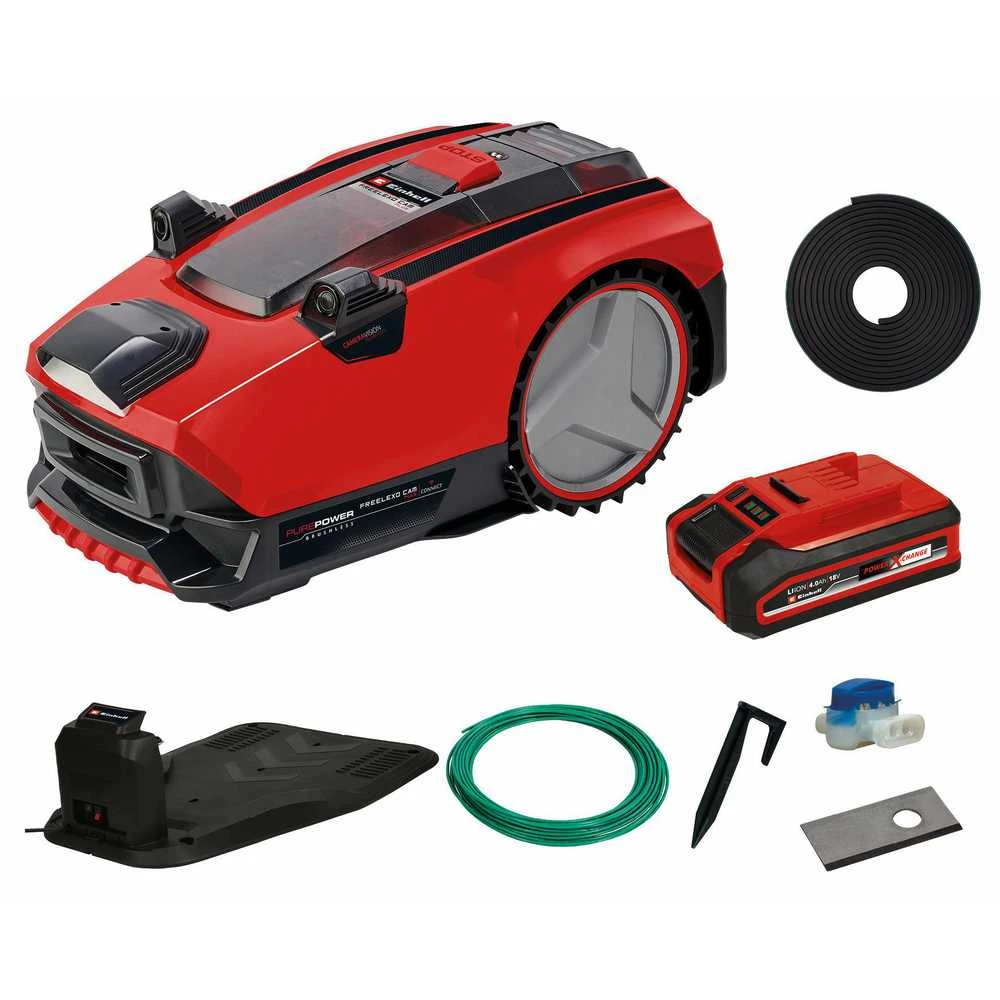 Einhell Flexo Cam Plus 600 Robotic lawn mower Baterija Juodas, Raudona, Sidabrinis