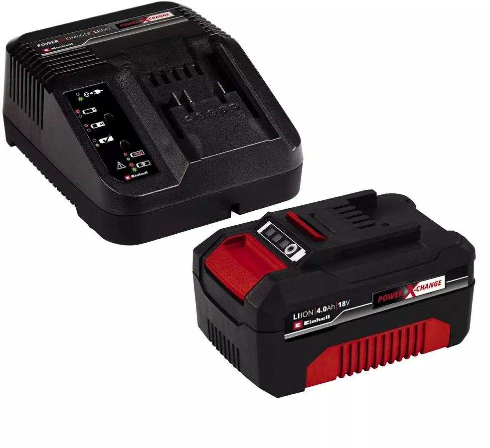 Einhell akumuliatoriaus ir kroviklio rinkinys 18V 4,0 Ah Power X-Change