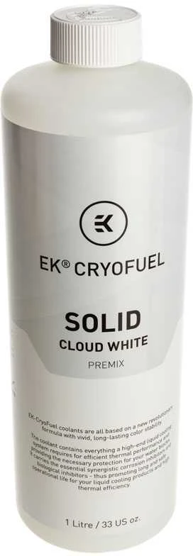 Ek Water Blocks EK vandens blokai EK Vanduo blokai EK-CryoFuel kietas premiksas, debesų baltumo – 1000 ml