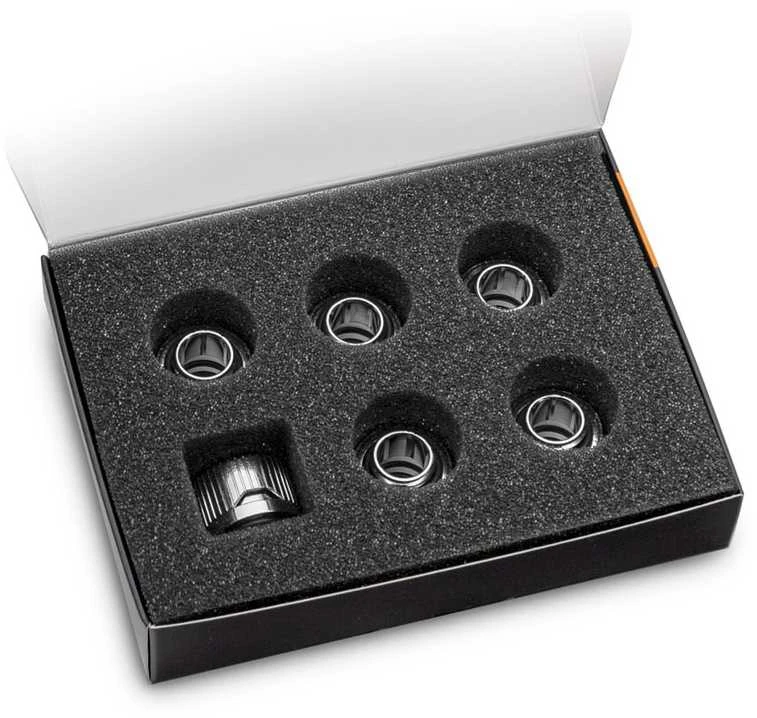 Ek Water Blocks Ek Vanduo Blocks EK Vanduo Blocks EK-Quantum Torque HDC 12 – 6-pack, sidabrinis