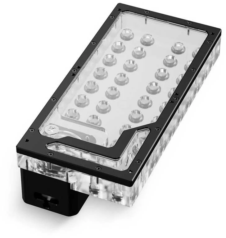 Ek Water Blocks EK vandens blokai EK Vanduo blokai EK-QuantumX kilpos Distroplate D5 PWM – juodas