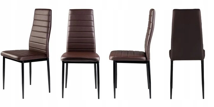 Modernhome PIECES Kėdė kėdžių rinkinys kėdžių svetainei 4 vnt. Brown