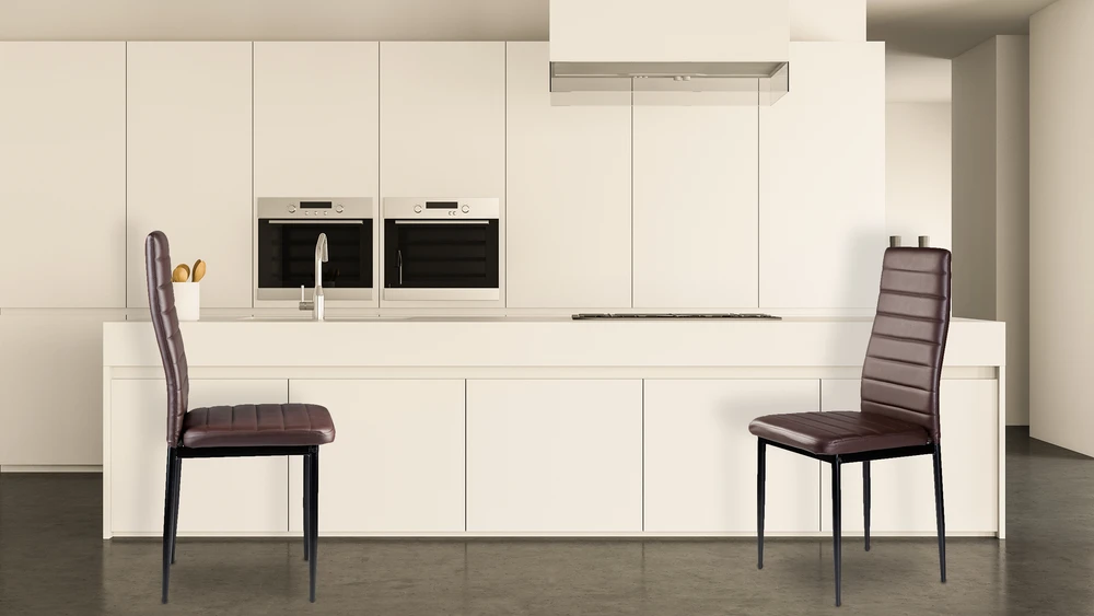 Modernhome PIECES Kėdė kėdžių rinkinys kėdžių svetainei 4 vnt. Brown