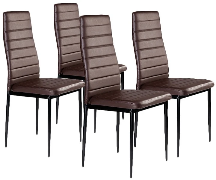 Modernhome PIECES Kėdė kėdžių rinkinys kėdžių svetainei 4 vnt. Brown