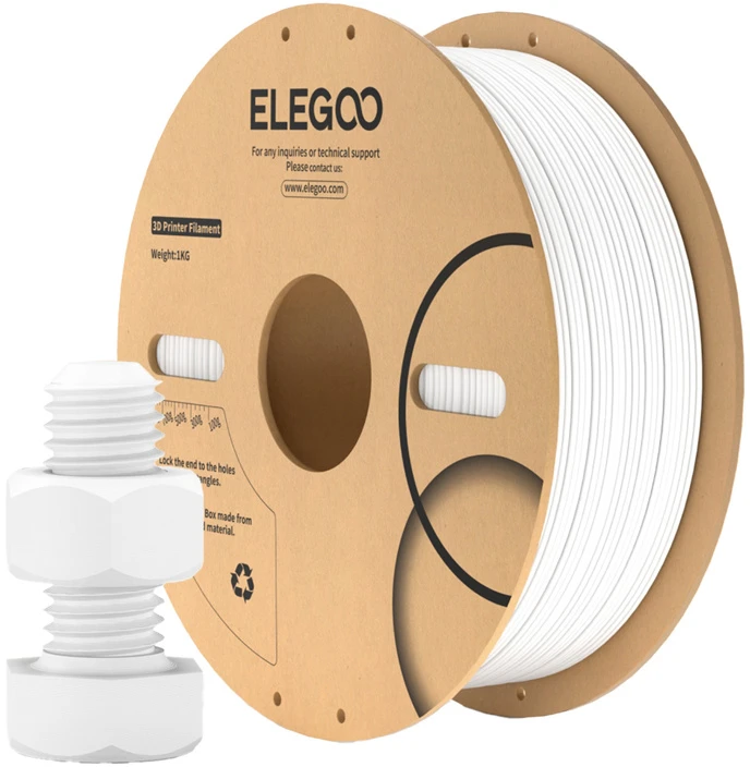 ELEGOO ABS filamentas su spausdintu pavyzdžiu