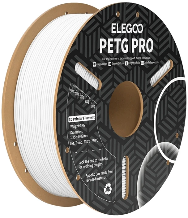 ELEGOO PETG Pro filamentas (baltas)