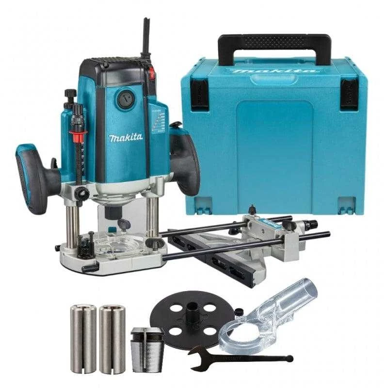 Makita RP2303FC07 Vertikali freza 2100 W 6, 8, 12 mm, 9000-23000 min-1, 6,2kg, MAKPACK