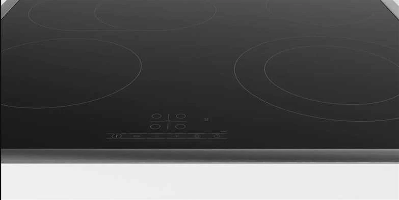 Bosch PKN645BB2E Serija 4, Elektrinė kaitlentė, 60 cm, kaitlentė su plieniniu rėmu