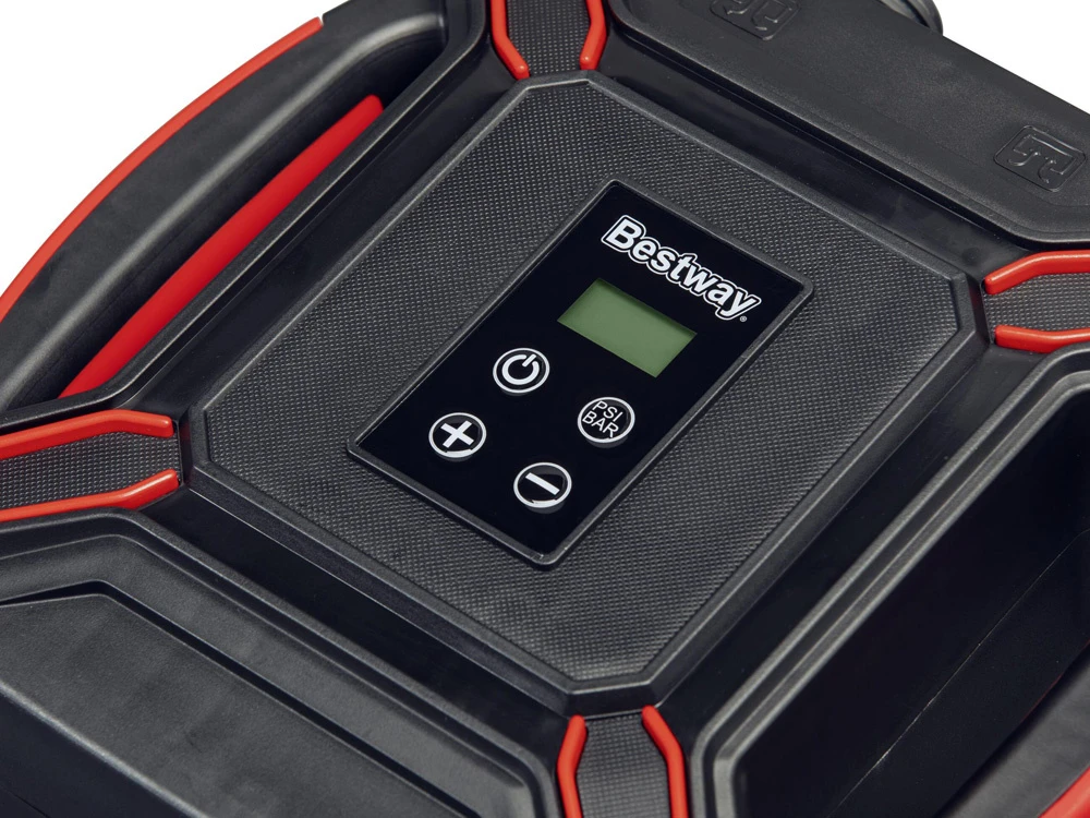 Bestway aukšto slėgio elektrinė oro pompa DC 4 adapteriai 62265