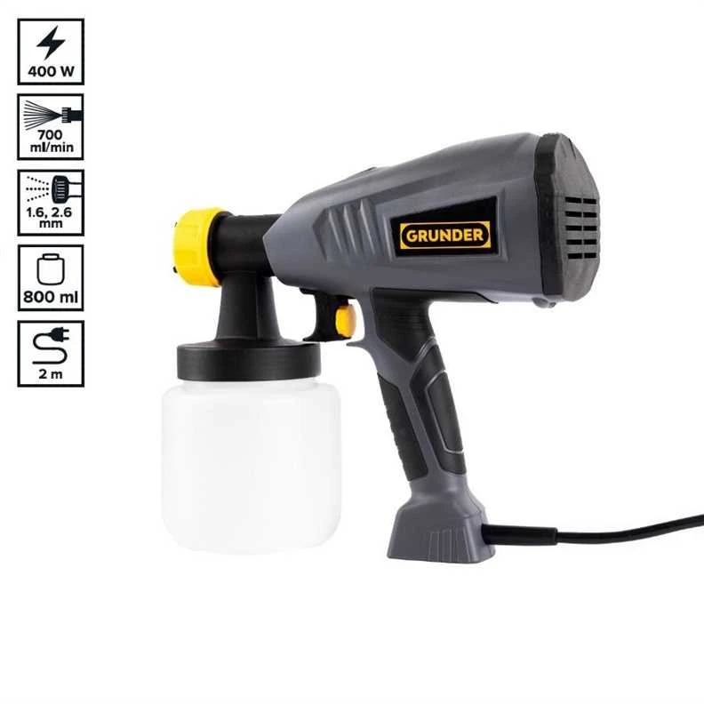 Sourcing Elektrinis dažų purkštuvas Grunder VG527 JS-HH15A 400W 800ML