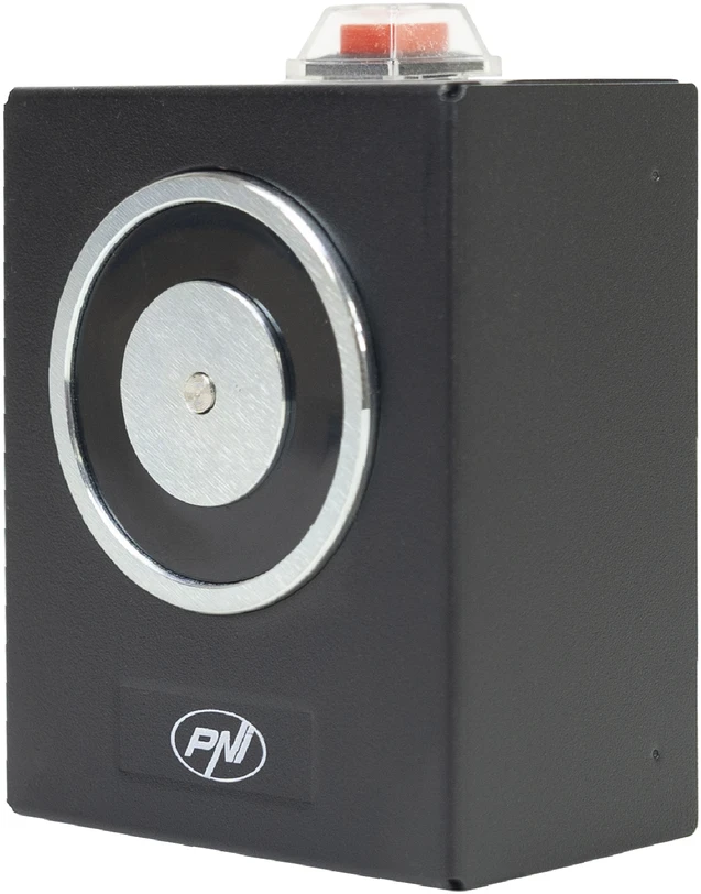Elektromagnetas durims prilaikyti PNI EM50KG Fail safe, montuojamas ant sienos, 12/24V, laikymo jėga 50 kg