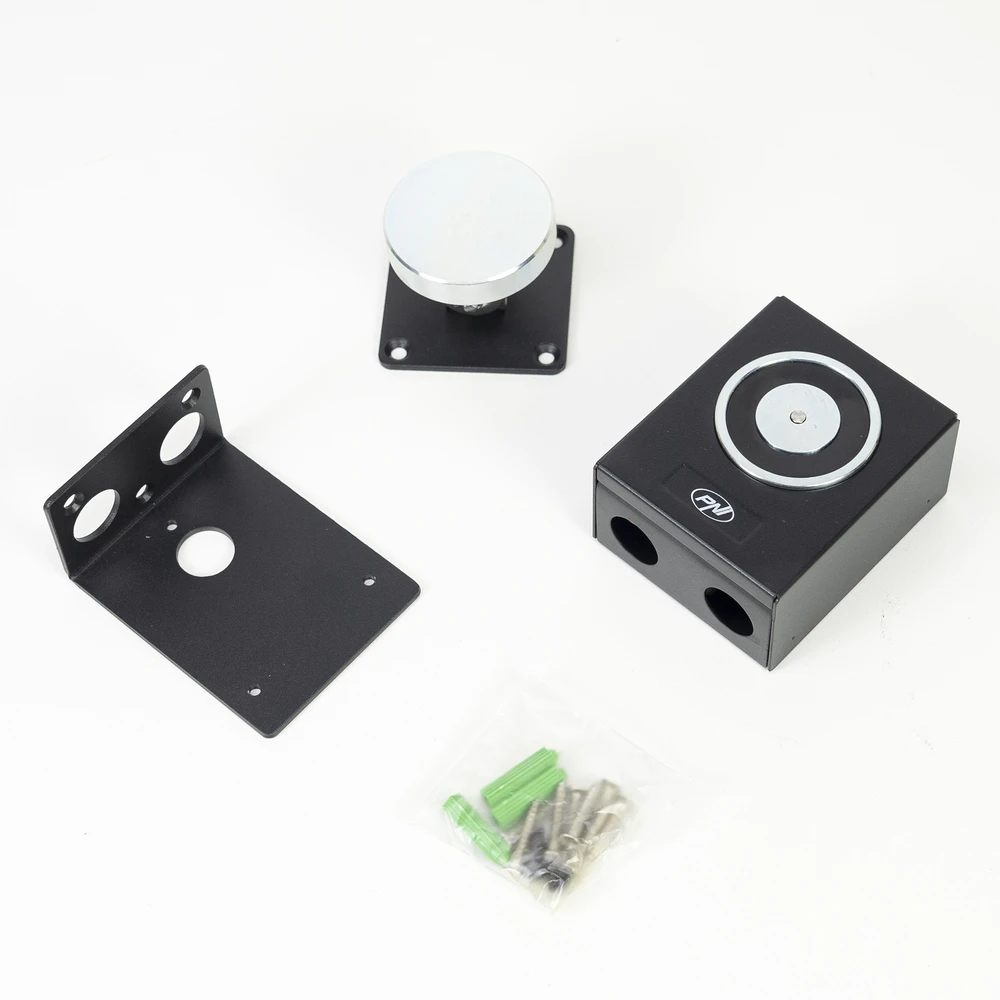 Elektromagnetas durims prilaikyti PNI EM50KG Fail safe, montuojamas ant sienos, 12/24V, laikymo jėga 50 kg