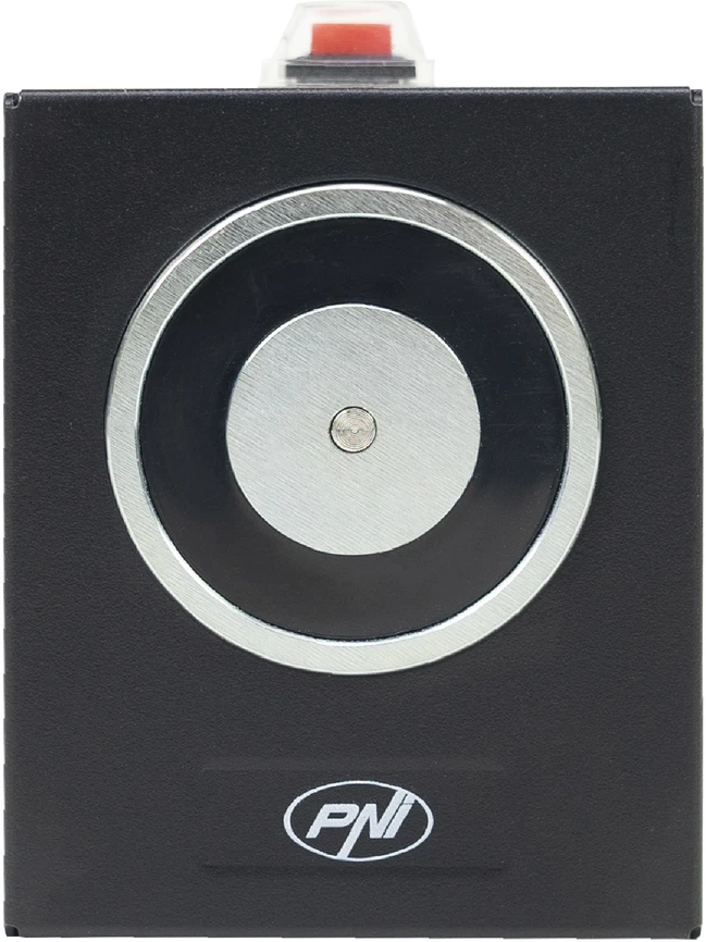 Elektromagnetas durims prilaikyti PNI EM50KG Fail safe, montuojamas ant sienos, 12/24V, laikymo jėga 50 kg
