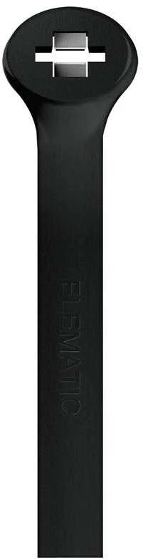 Elematic Laidų tvirtinimo dirželiai 2-LOCK, 2.5x100mm, juodi, 100vnt