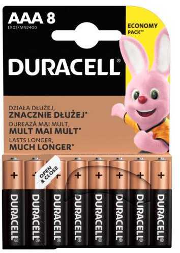 Elementai DURACELL AA/LR06, 1,5V, 8 vnt.