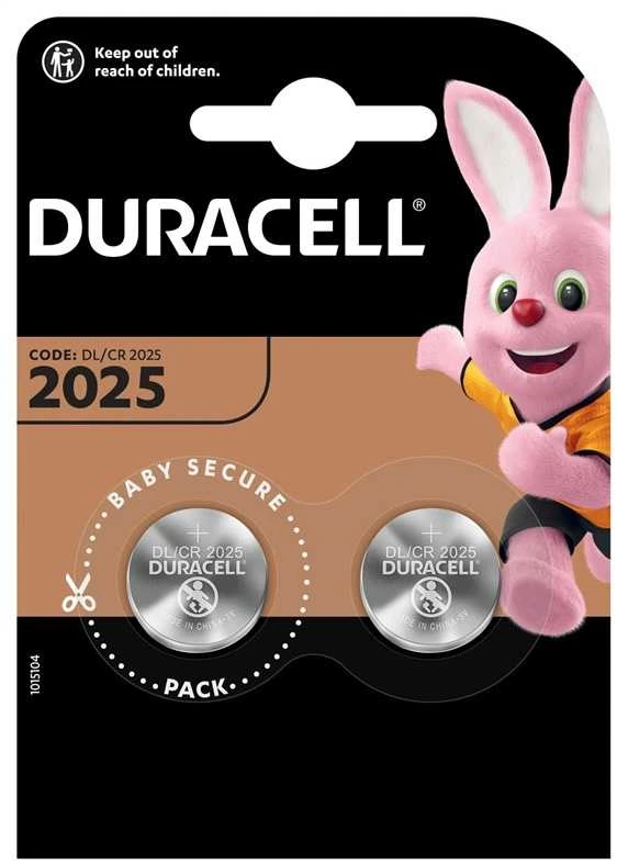 Elementai Duracell, CR2025, 2 vnt.