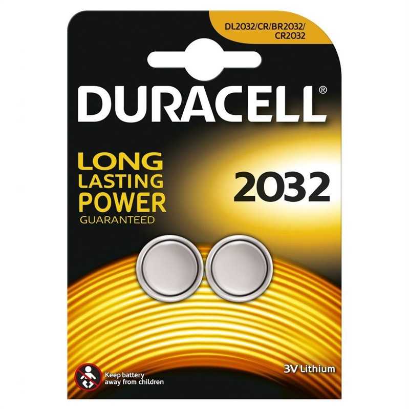Elementai DURACELL CR2032, 2 vnt