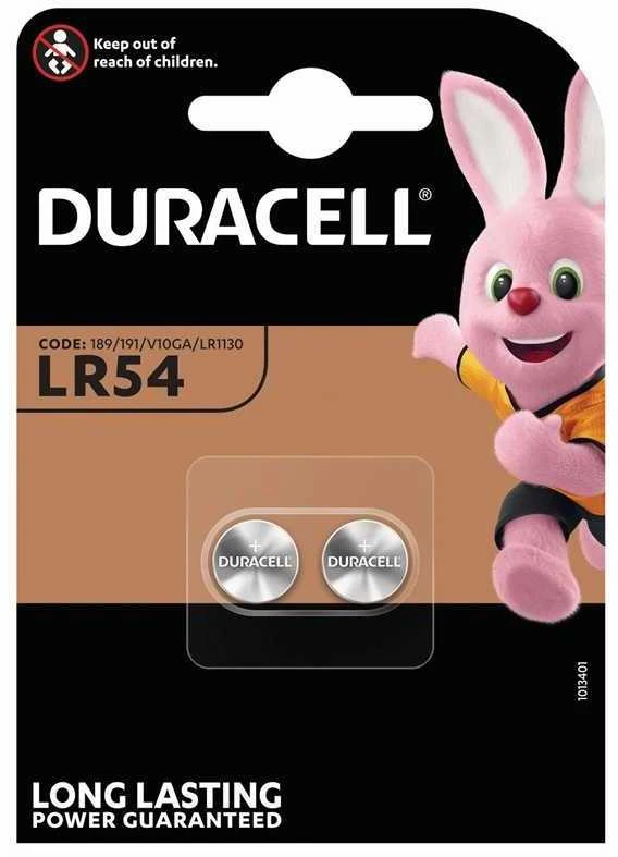 Elementai DURACELL LR54, 1,5V, 2 vnt.