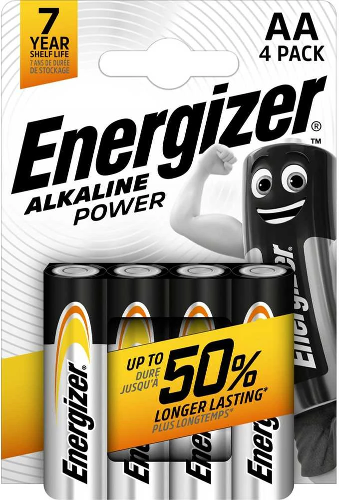 Energizer AP Alkaline Power 410850 baterija AA LR6 4 vnt.