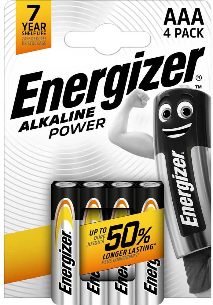 Energizer AP Alkaline Power 410829 AAA LR03 baterija 4 vnt.