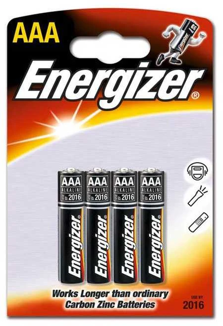 Energizer AP Alkaline Power 410829 AAA LR03 baterija 4 vnt.