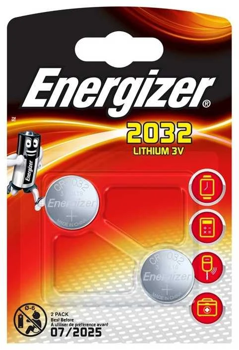 ENERGIZER LITHIUM CR2032 2PK