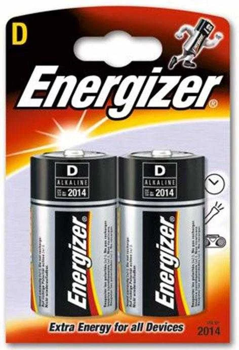 Elementai ENERGIZER, D/LR20, 1,5V, 2 vnt.