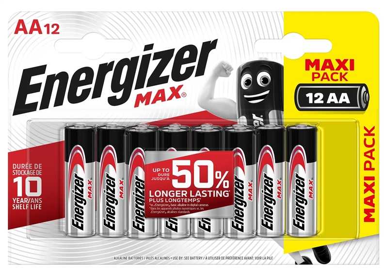 Elementai ENERGIZER MAX AA/LR06, 1.5V, 12vnt.