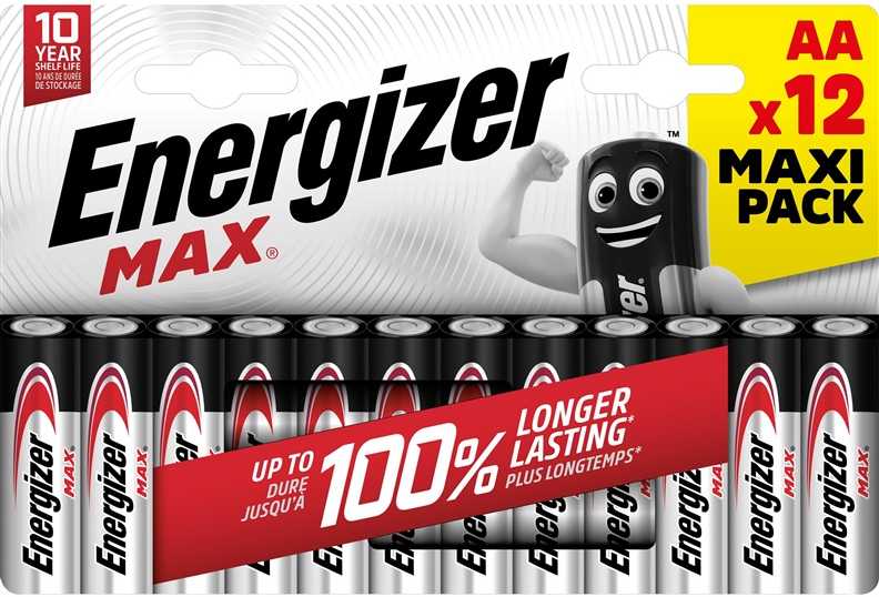 Elementai ENERGIZER MAX AA/LR06, 1.5V, 12vnt.