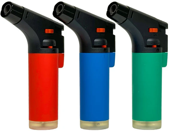 Blow Dujų degiklis RK-3003 Mėlyna Torch, padengtas guma, blisterinė pakuotė