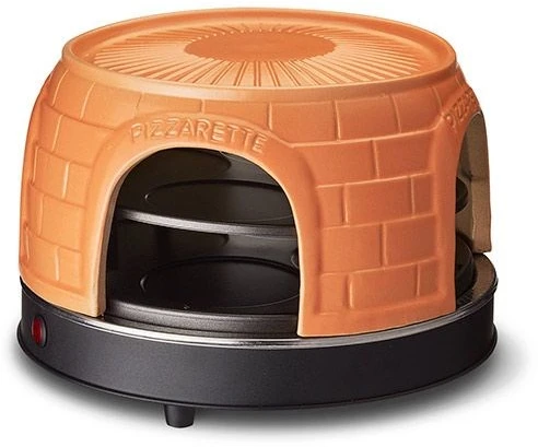 Elektrinė krosnelė EMO Emerio PO-116124 picos keptuvė / kepsninė 8 pica(os / ų) 1500 W Juoda, Oranžinė