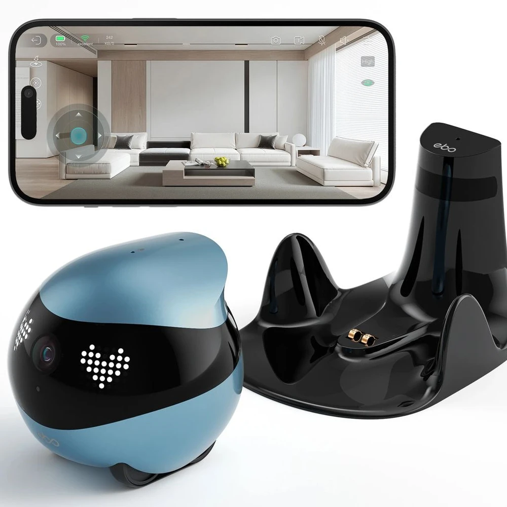 Enabot - EBO AIR 2 - namų, mobilus stebėjimo robotas (mėlyna)
