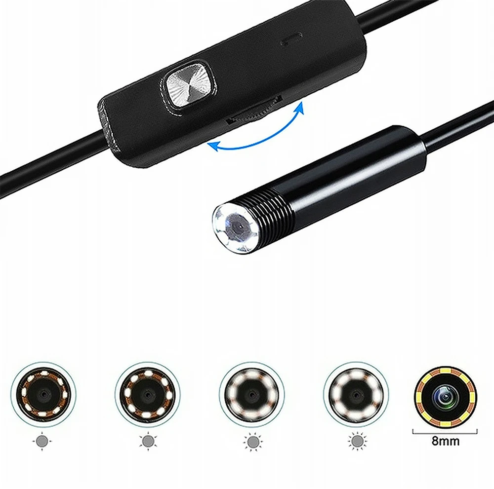 Endoskopo kamera 2 m objektyvas 875,5 mm USB-CMicro-USB LTC