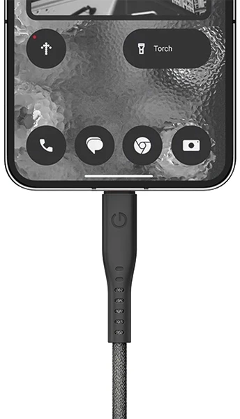 ENERGEA Flow USB-C į USB-C Kabelis 1.5m juodos spalvos 240W 5A PD Fast Charge