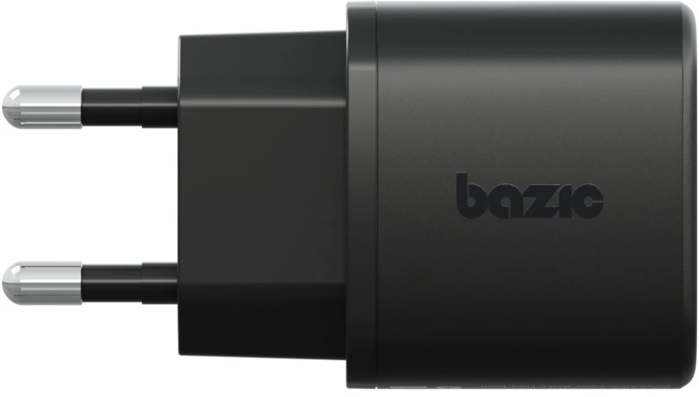 Energea Laidinis įkroviklis Bazic Goport Velox Kit 1xUSB-C 1xUSB-A GaN 35W with cable juodos spalvos