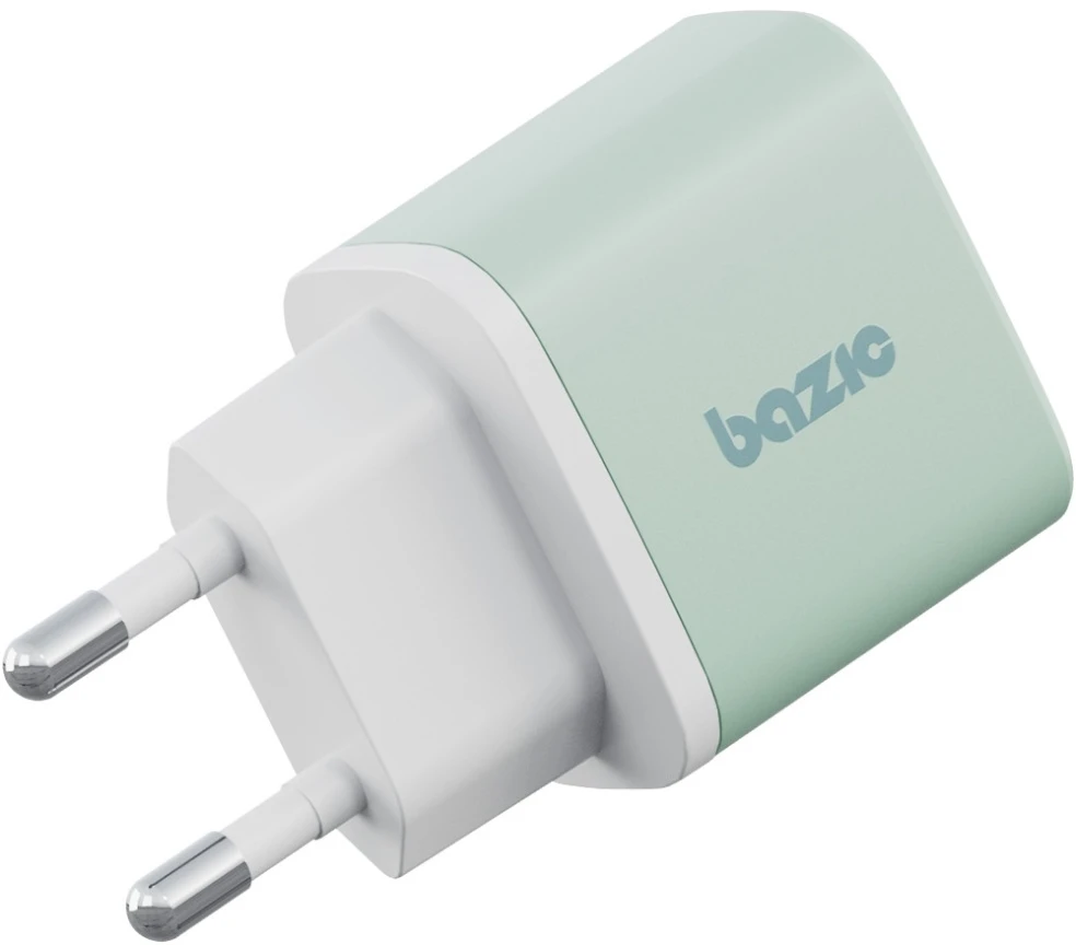 Energea Laidinis įkroviklis Bazic GoPort Velox Kit USB-C/USB-A GaN 35W with cable žalias