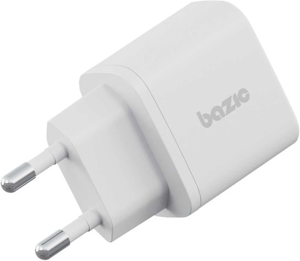 Energea Laidinis įkroviklis Bazic Goport Velox Kit 1xUSB-C 1xUSB-A GaN 35W with cable baltos spalvos