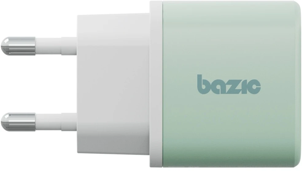 Energea Laidinis įkroviklis Bazic GoPort Velox Kit USB-C/USB-A GaN 35W with cable žalias